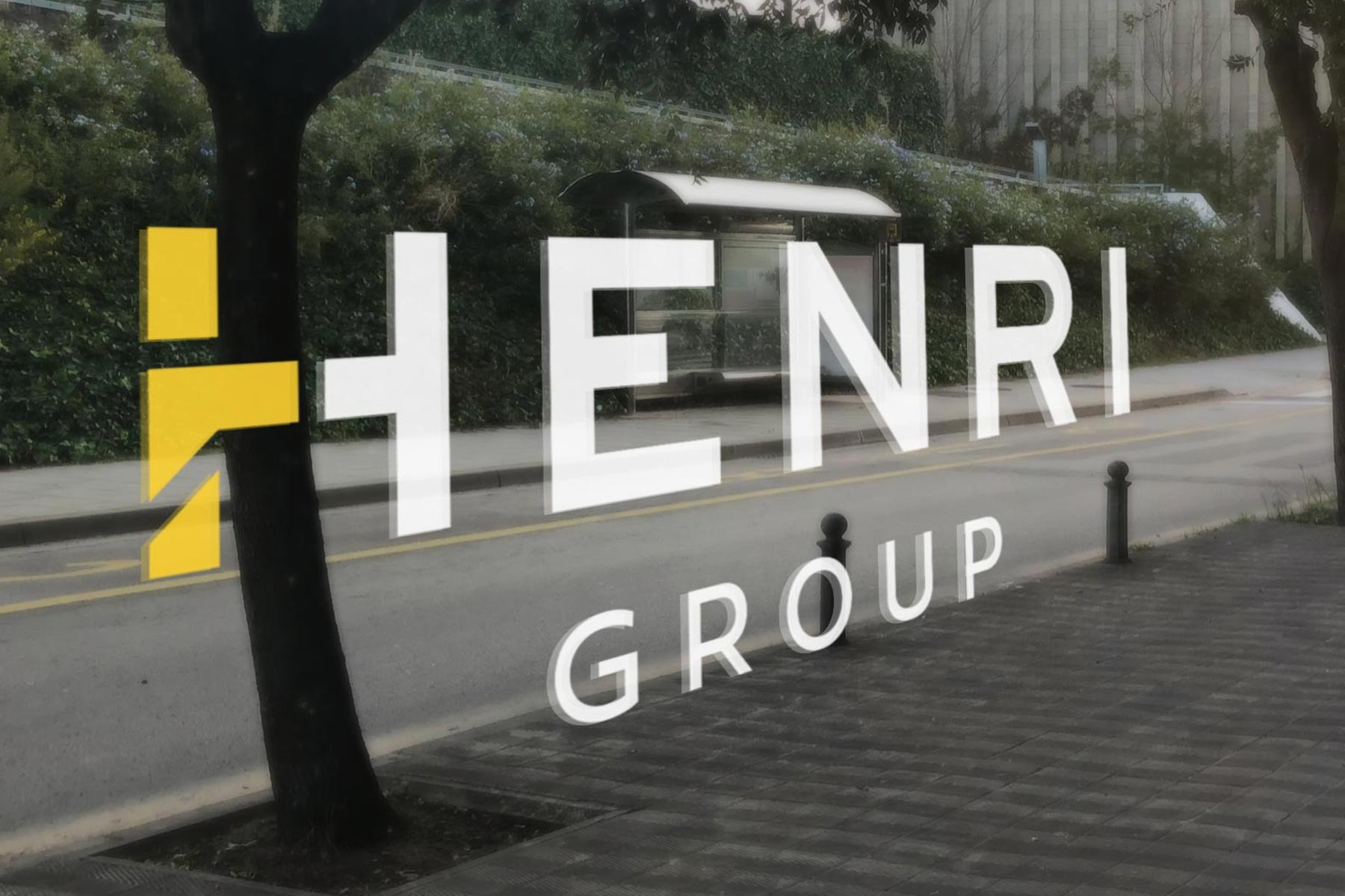 Branding and signage for Henri Group